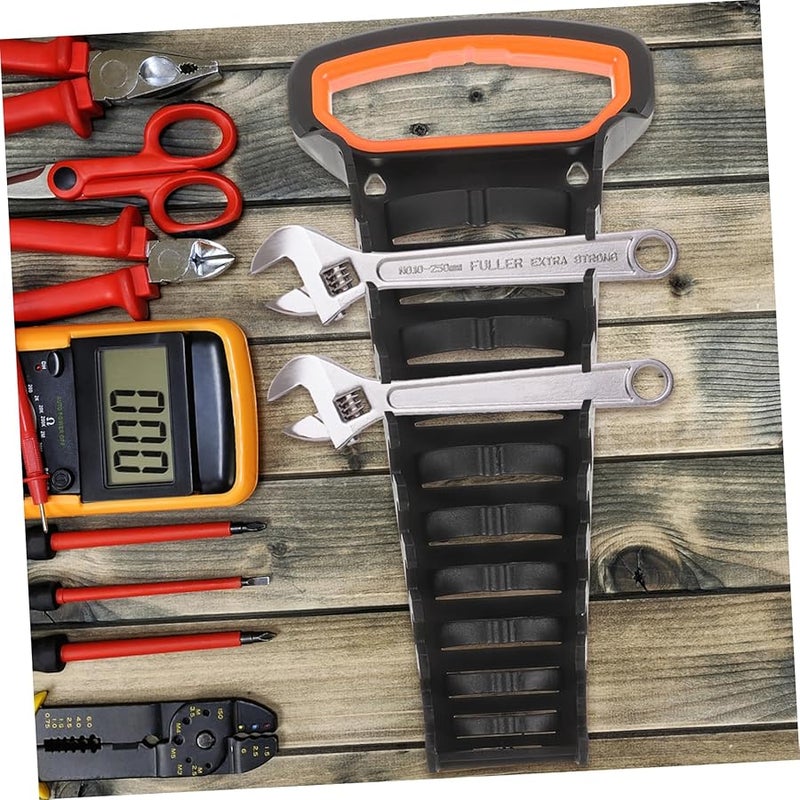 Heavy Duty Wall Mount Wrench Organizer Tool Tray With Multiple Slots Storage Shelf - Image 5