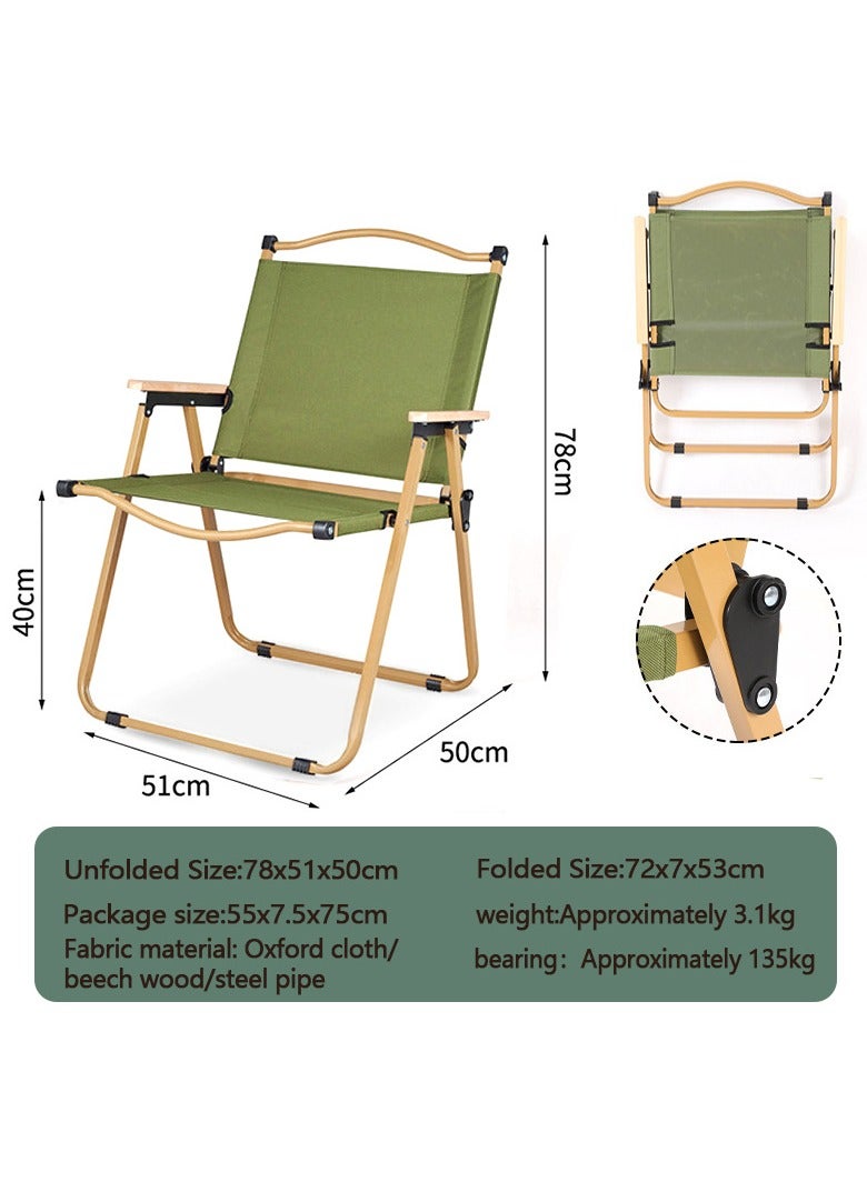 Yolu Outdoor Camping Chair Folding Chairs BBQ Seat Portable Lightweight Garden Chair for Camping, Hiking,Fishing, Beach, BBQ and Picnics - Image 2