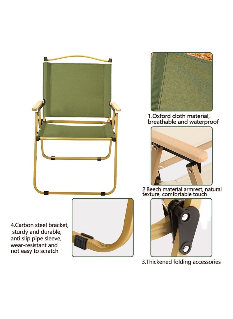 Yolu Outdoor Camping Chair Folding Chairs BBQ Seat Portable Lightweight Garden Chair for Camping, Hiking,Fishing, Beach, BBQ and Picnics - Image 3