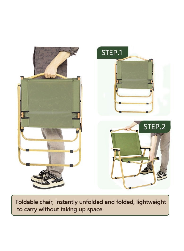 Yolu Outdoor Camping Chair Folding Chairs BBQ Seat Portable Lightweight Garden Chair for Camping, Hiking,Fishing, Beach, BBQ and Picnics - Image 4