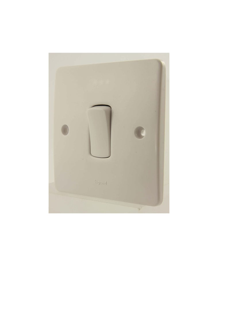 ليجراند سينرجي وايت 1 مفتاح ذو جانب واحد أحادي القطب 10 أمبير 250 فولت - 730000 - Image 1