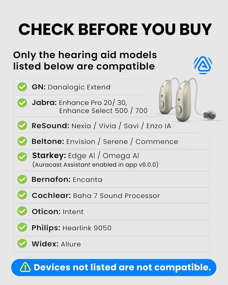 Avantree Audikast 4HA â€“ Auracast TV Transmitter & Streamer for Selected Hearing Aids, Personal TV Listening at Your Own Volume, Optical & AUX, Future-Ready & Upgradeable - Image 3