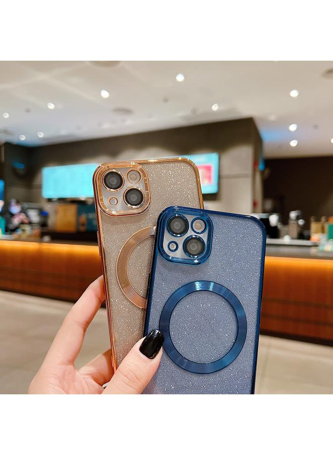 Zaboon Case For iPhone 12 Pro Electroplating Pure Color Glitter Powder MagSafe Phone Case - Image 5