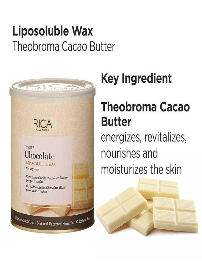 METROL Rica Liposoluble Wax-White Chocolate-For Dry Skin 800 ML (28.2 Fl.oz. - Image 3