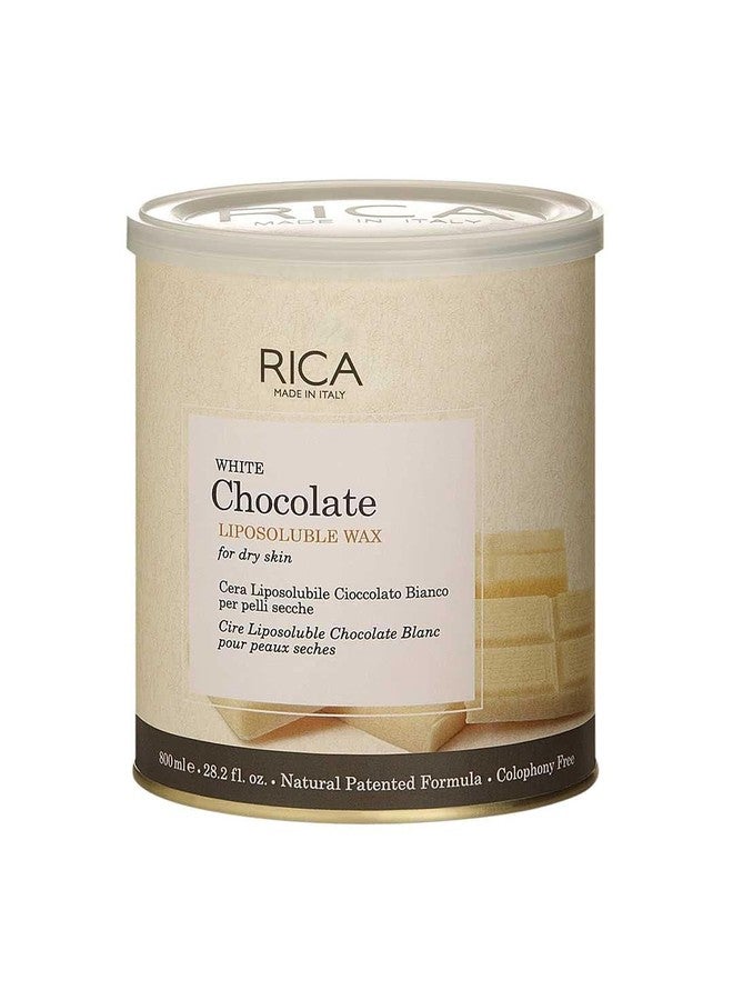 METROL Rica Liposoluble Wax-White Chocolate-For Dry Skin 800 ML (28.2 Fl.oz. - Image 1