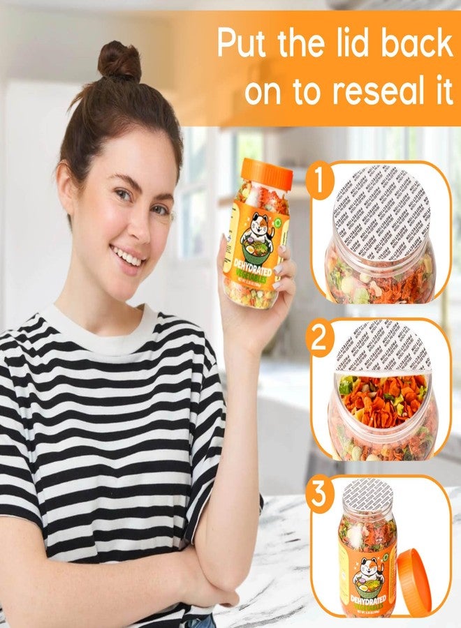 Egcina Dehydrated Dried Vegetables Ramen Toppings - 6.35oz Natural Mixed Vegetable Flakes, Noodle Soup, No Gluten& No Allergen, Freeze Dry Veggie for Cooking, Emergency Supply - Image 2