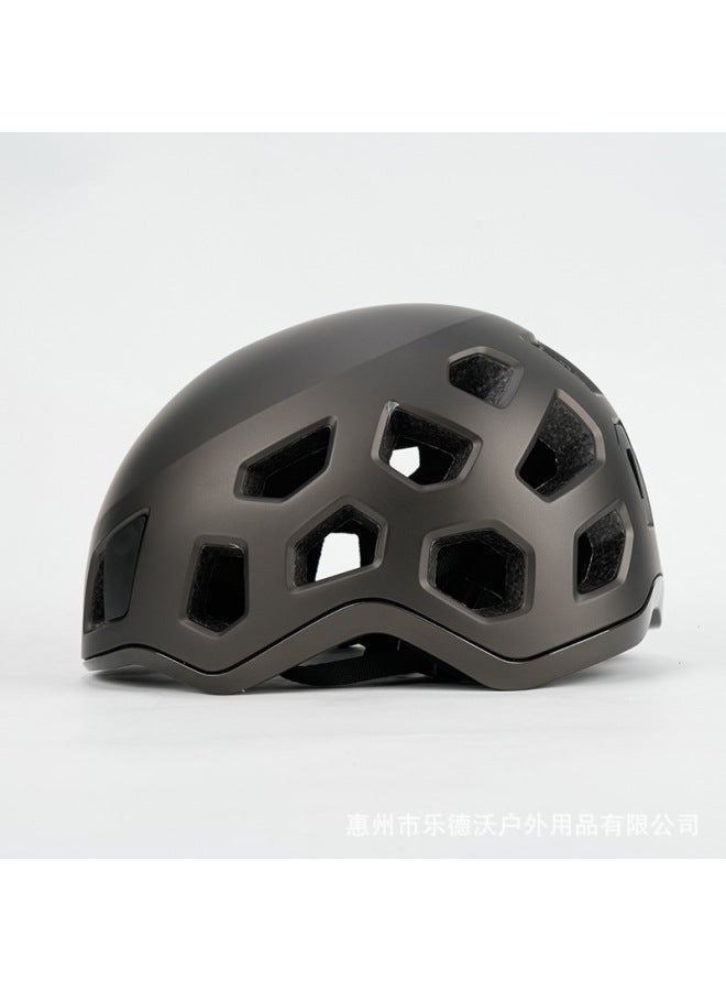 Carbon Gray Matte Dual-injection Molded Helmet With 19 Ventilation Holes, Eps+pc Material, Multi-color, Breathable Protective Helmet For Roller Skating And Cycling