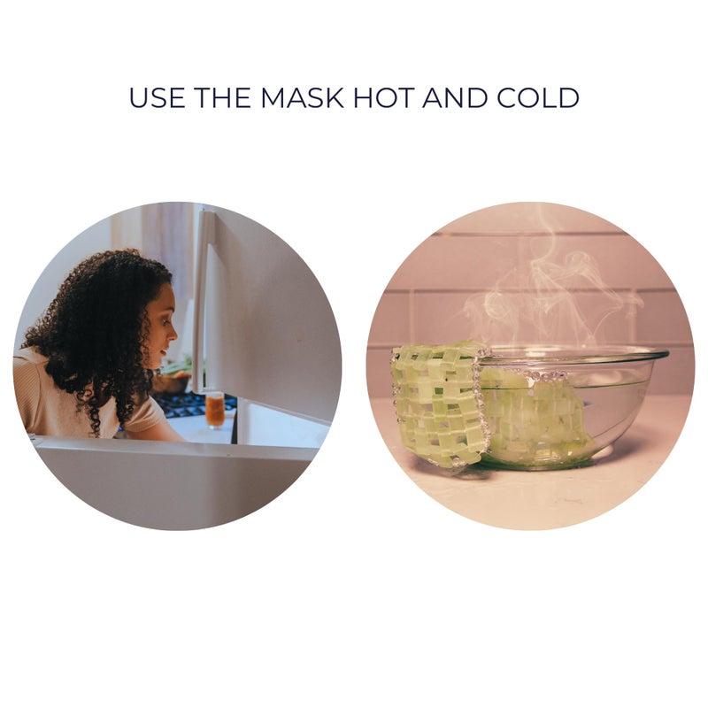 Alana Mitchell Jade Eye Mask â€“ Weighted Eye Mask to Eliminate Wrinkles, Puffiness, & Irritation â€“ Headache and Migraine Relief Mask - 100% Real Jade Stone Beads for Hot & Cold Anti Aging Therapy - Image 5