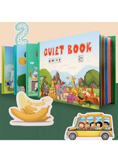 Beauenty 4PC Montessori Baby Busy Book,DIY Toddlers Cognition Fun Sticker Book for Kids,Preschool Activity Binder Quiet Book,Learning Book for Boys & Girls Develops Fine Motor Skills (style 3)  - Image 4