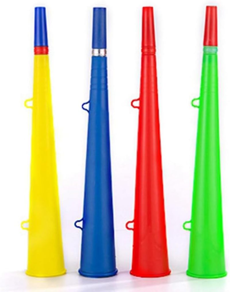 Plastic Stadium Horns 12 Pack Loud Cheering Power - Durable Fan Noisemakers Versatile for Any Sporting Event - Lightweight Cheering Props for Game Day Celebrations - Image 5