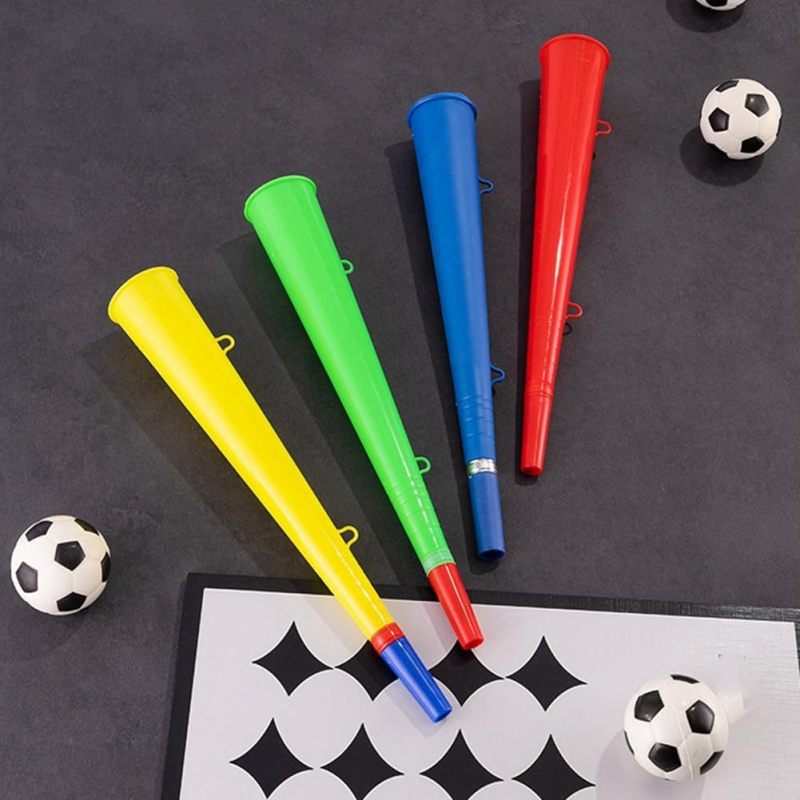 Plastic Stadium Horns 12 Pack Loud Cheering Power - Durable Fan Noisemakers Versatile for Any Sporting Event - Lightweight Cheering Props for Game Day Celebrations - Image 2