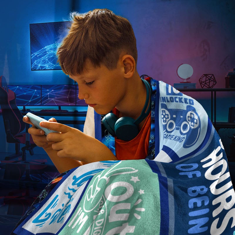 SIKLTY 10 Year Old Boy Gift Ideas  Coolest Gifts for 10 Year Old Boys  Boys Age 10 Gift for Birthday  10th Birthday Decorations for Boy  Best 10 yr Old Boy Birthday Gift Throw Blanket 60 x 50 Inch - Image 2