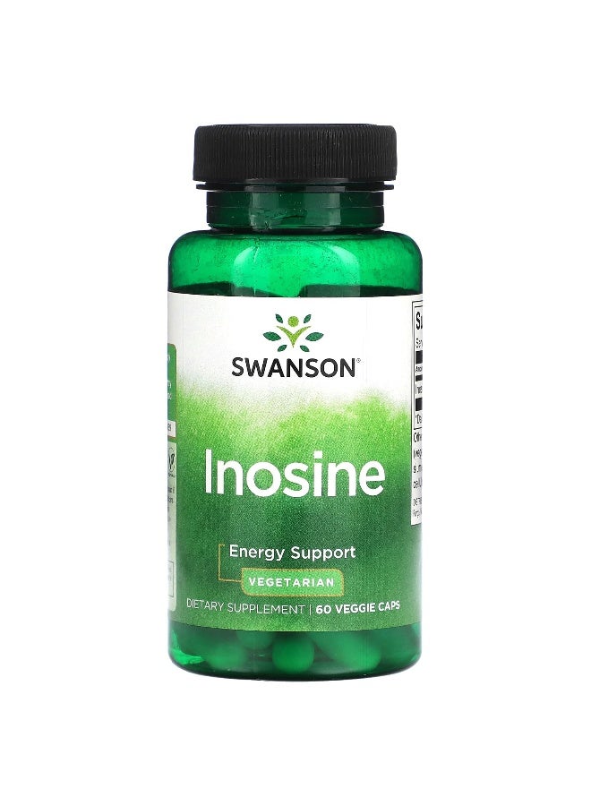 Swanson, Inosine, 500 mg, 60 Veggie Caps - Image 1