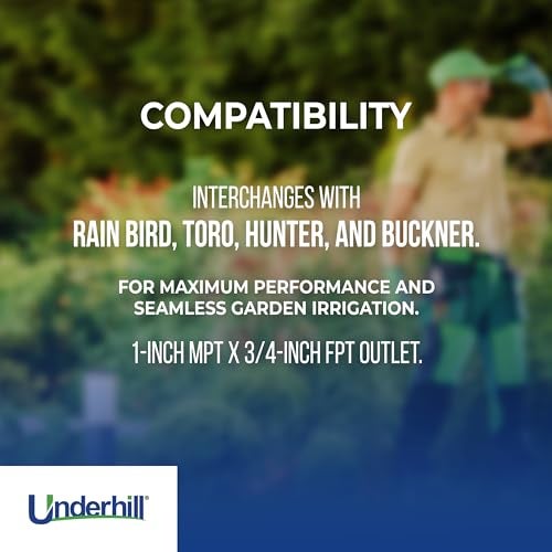 Underhill Quick Coupler Key Tool for Coupler Valve, 1-Inch MPT x 3/4-Inch FPT Outlet, Sprinkler Garden Irrigation System, Solid Brass, QK-100 - Image 4
