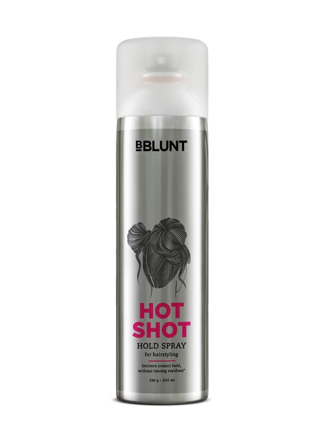 BBLUNT BBLUNT Hot Shot Hold Spray for Instant & Firm Hold - 300 ml  - Image 1