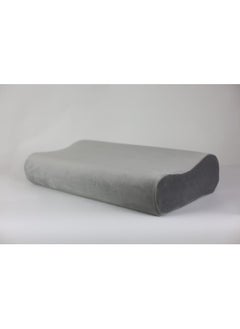 Max Comfort Medical pillow made of American memory foam to prevent neck pain, 50 * 30 * 11, gray  - Image 1