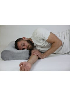 Max Comfort Medical pillow made of American memory foam to prevent neck pain, 50 * 30 * 11, gray  - Image 2