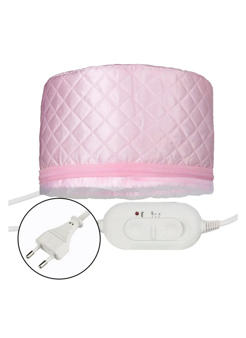 Generic Hair Care Thermal Head Spa Cap Treatment with Beauty Steamer Nourishing Heating Cap, Spa Cap For Hair, Spa Cap Steamer,Hair Thermal Treatment Nourishing Hat For Women at home.(pink color)  - Image 1