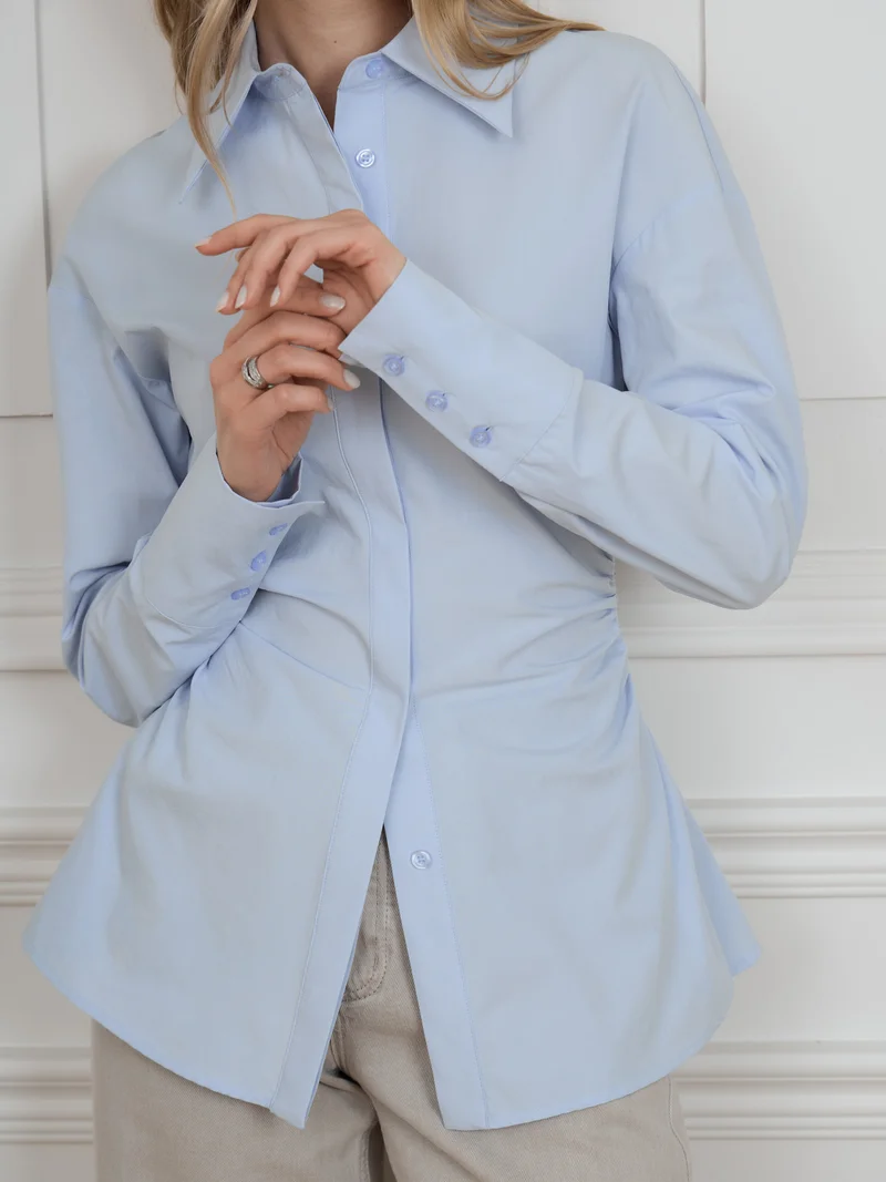 Lichi Fitted shirt with side gathers