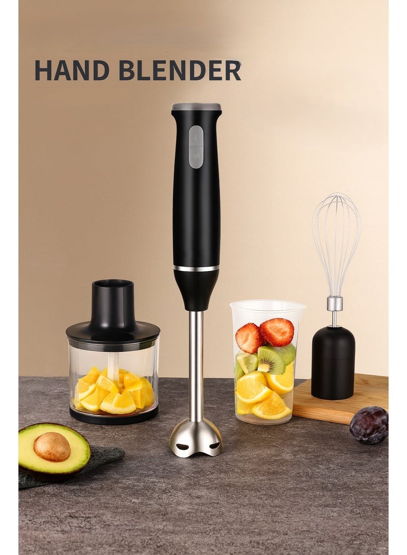 MiNDA 4-in-1 Hand Blender HB-2051S – Powerful Juice Maker with Stainless Steel Stick Blender, Whisk & Chopper | Ideal for Juices, Smoothies, Baby Food & Daily Kitchen Use - Image 1