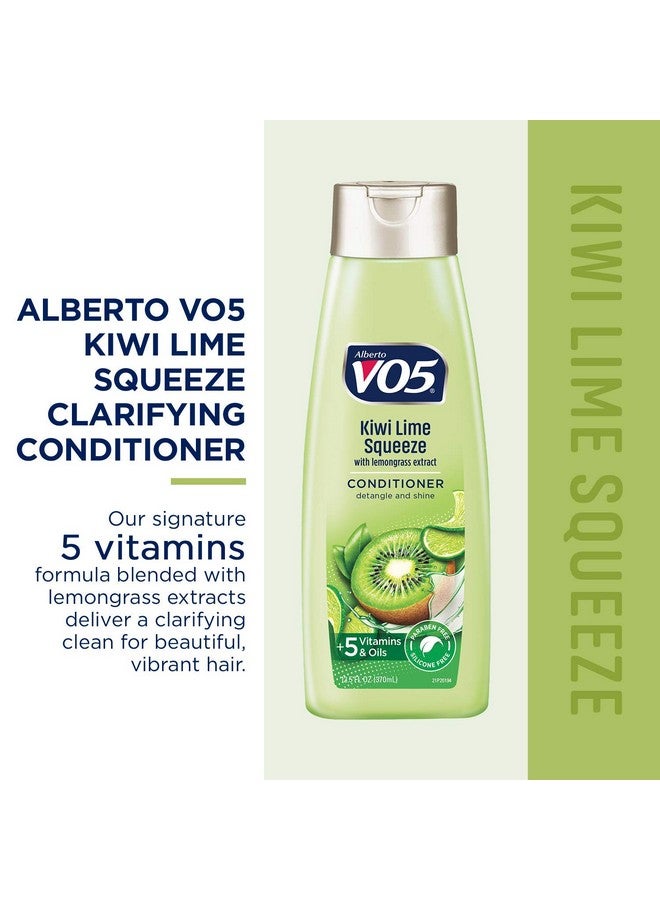 في او 5 بلسم Erto Vo5 Herbal Escapes Kiwi Lime Squeeze Clarifying Conditioner، 12.5 أونصة - Image 2