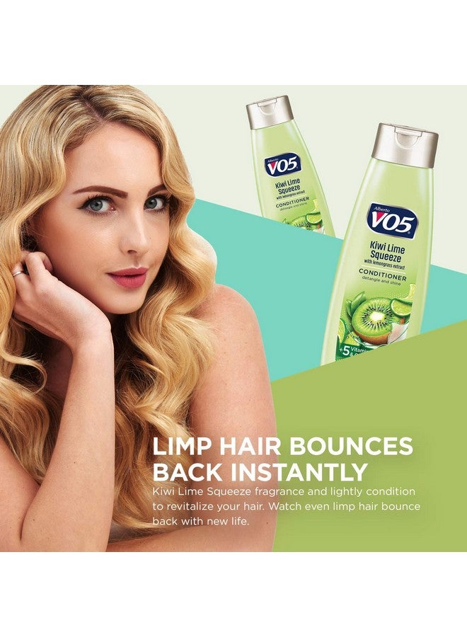 في او 5 بلسم Erto Vo5 Herbal Escapes Kiwi Lime Squeeze Clarifying Conditioner، 12.5 أونصة - Image 3