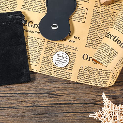 Sureio Pocket Hug Token Gift Long Distance Relationship Keepsake Inspirational Gift Keychain Christmas(Important Piece of My Story) - Image 5