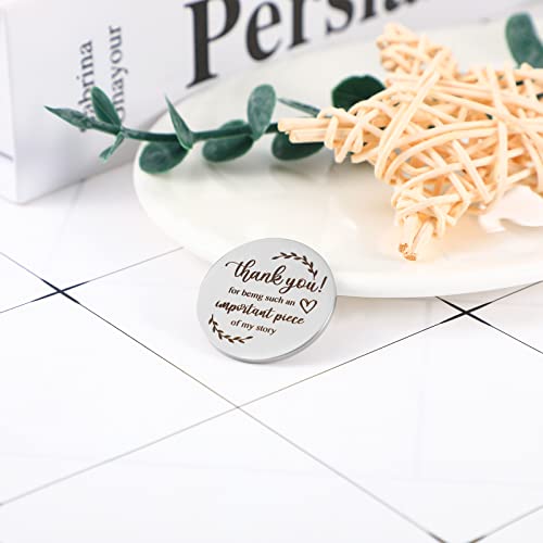Sureio Pocket Hug Token Gift Long Distance Relationship Keepsake Inspirational Gift Keychain Christmas(Important Piece of My Story) - Image 3