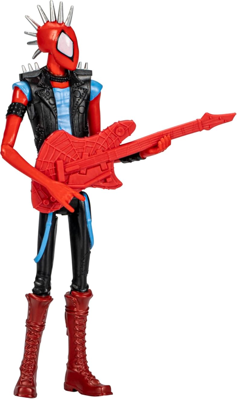 Marvel Spider-man Hasbro Across The Spider-Verse, Spider-Punk, 6" Action Figure Toy with Guitar Accessory, for Boys and Girls Ages 4+