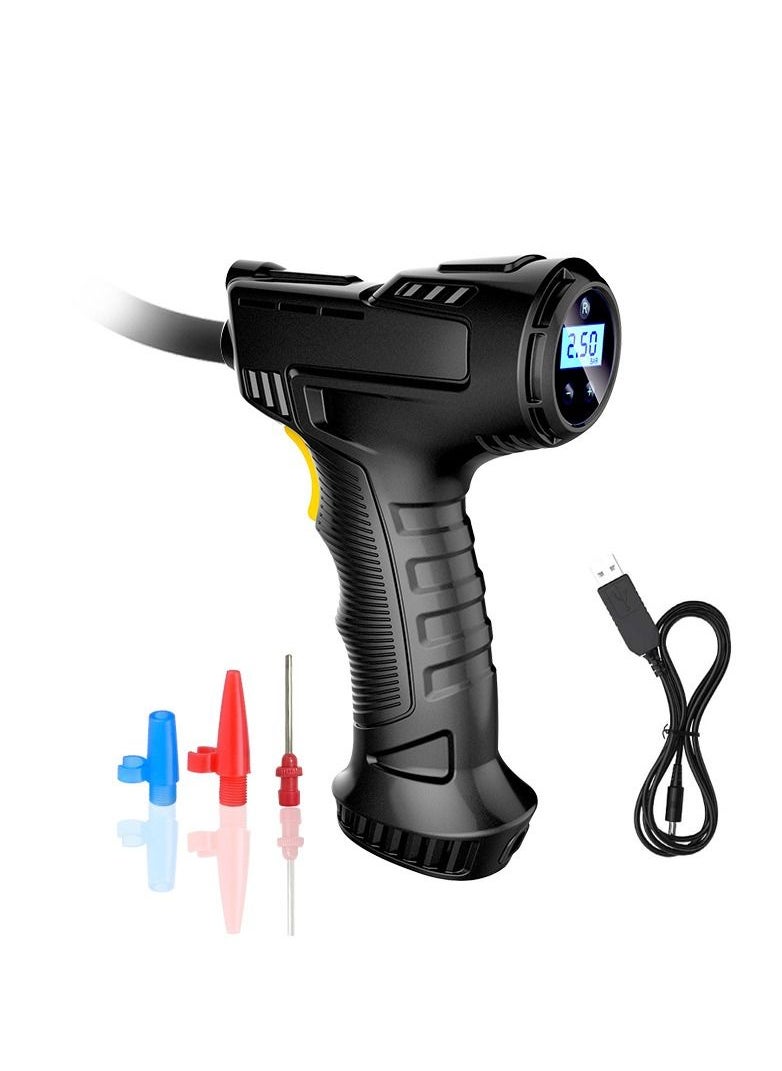 ARNOTEC Air Compressor Tire Inflator, Portable Handheld Car Tire Inflator with Digital Display and LED Light, 12V Rechargeable Electric Tire Pump for Car Motorcycle Bike Balls and Inflators (Wireless Version)  - Image 1