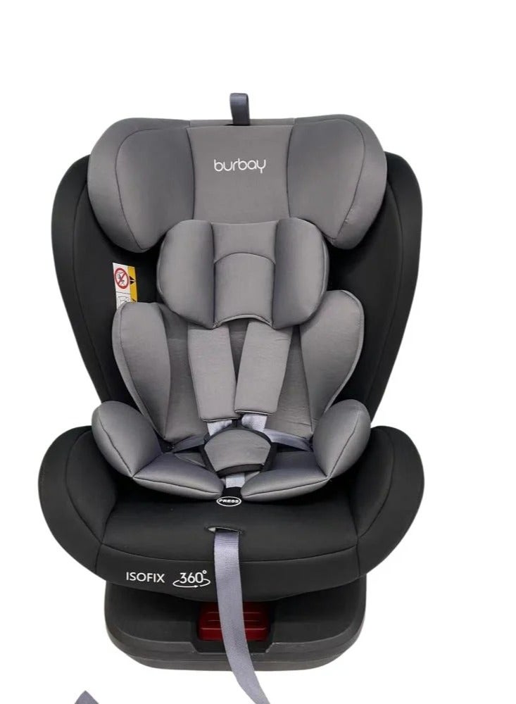 بورباي مقعد سيارة بزاوية 360 درجة مع نظام تثبيت ISOFIX من بورباي - من حديثي الولادة إلى 6 سنوات - Image 1