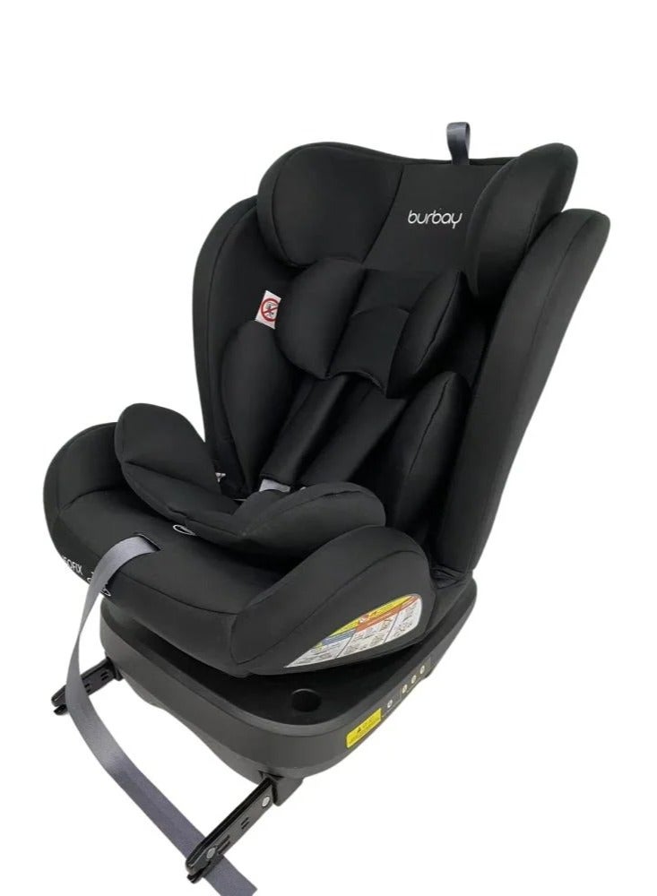 بورباي مقعد سيارة بزاوية 360 درجة مع نظام تثبيت ISOFIX من بورباي - من حديثي الولادة إلى 6 سنوات - Image 3