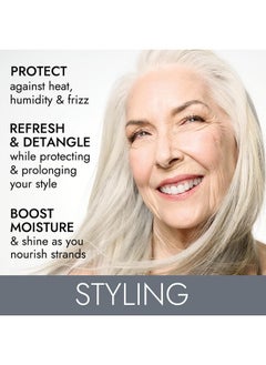 ION Humidity Defying Spray Gel Vegan Alcohol Free Antifrizz Flexible Hold Natural Finish Adds Volume All Hair Types  - Image 5