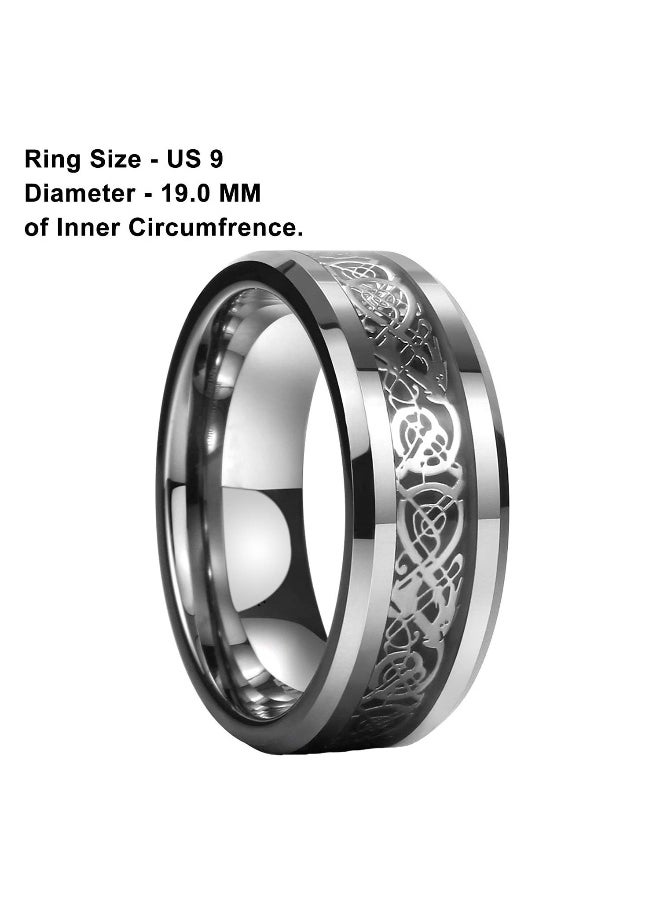 Dragon Celtic Inlay Polish Finish Silver Base Titanium Steel Ring for Men and Boys 2 fgs..fg - pzsku/Z20452A053CAE3275371BZ/45/_/1729063813/de45d05c-3c71-4b90-b4c3-a66b8e30ba6b