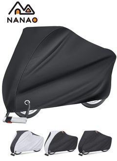 NANAO Bike Cover Waterproof Outdoor Bicycle Covers for Mountain and Road Bikes with waterproof storage bag, Rain Sun UV Proof,210D black-coated bicycle cover Rainproof sunblock electric vehicle cover  - Image 2