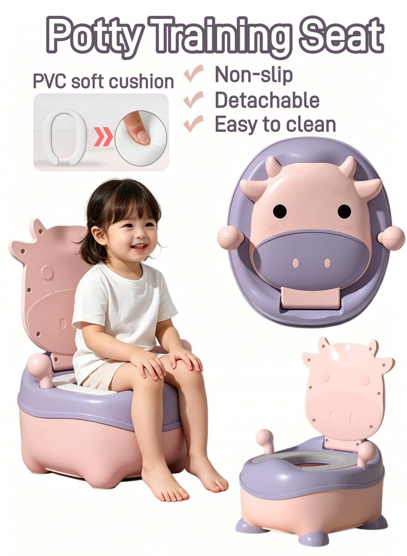 Aimayapet Baby Potty Training Seat,Baby Potty Toilet, Kids Potty Chair, Baby Toilet Seat Portable Travel Potty Toilet Trainer Children Potty Toilet with High Back Support & Lid & Removable Potty Pot for Toddler Easy to Clean - Image 1
