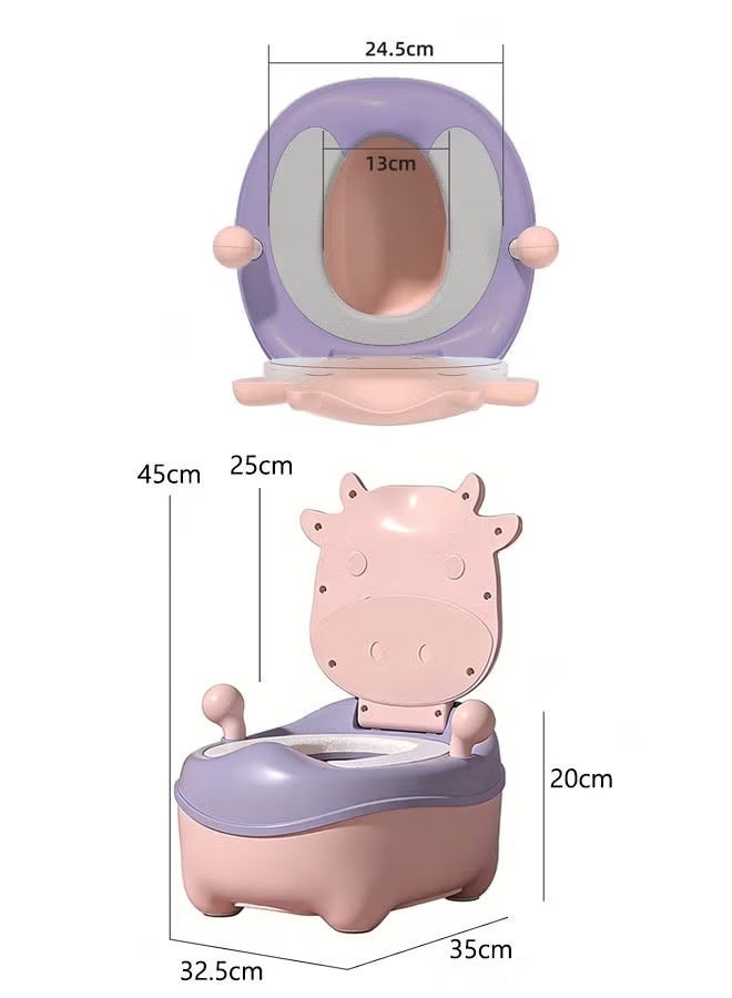 Aimayapet Baby Potty Training Seat,Baby Potty Toilet, Kids Potty Chair, Baby Toilet Seat Portable Travel Potty Toilet Trainer Children Potty Toilet with High Back Support & Lid & Removable Potty Pot for Toddler Easy to Clean - Image 2