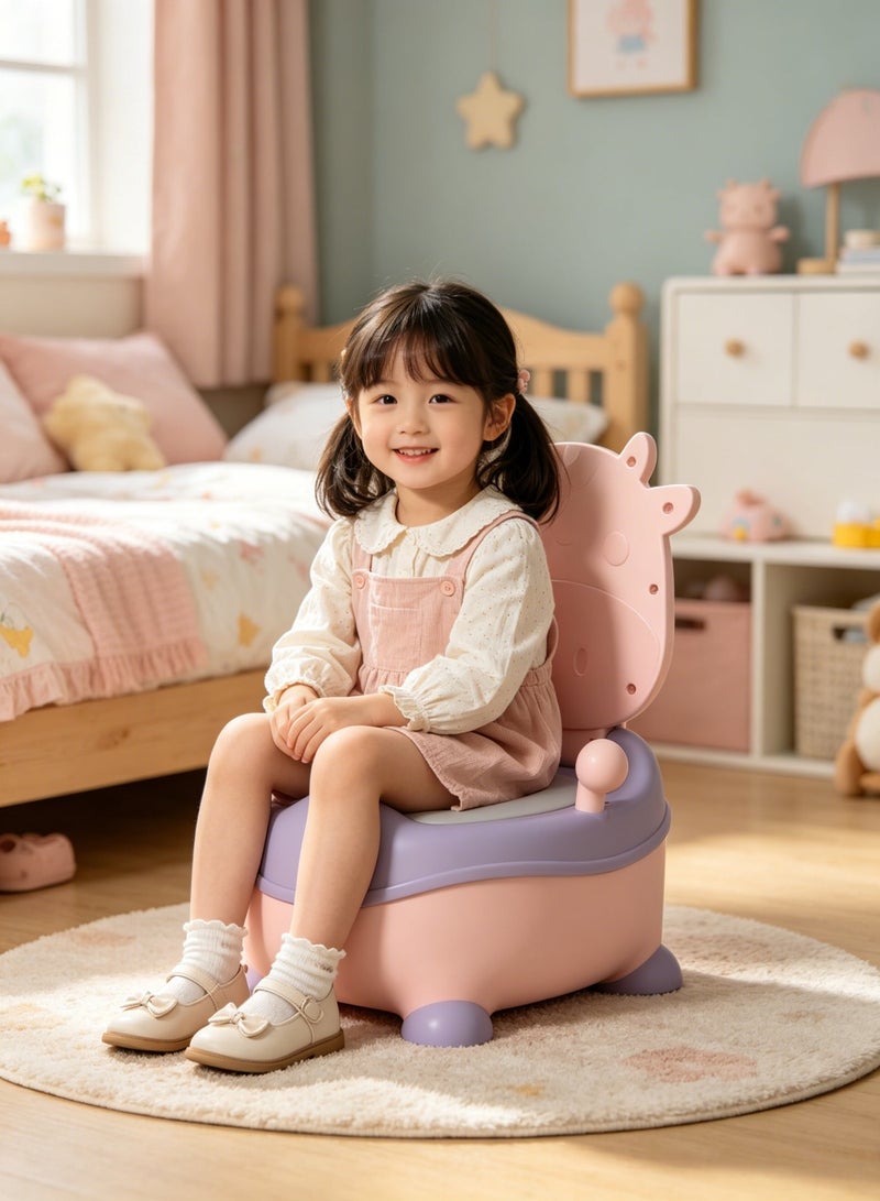 Aimayapet Baby Potty Training Seat,Baby Potty Toilet, Kids Potty Chair, Baby Toilet Seat Portable Travel Potty Toilet Trainer Children Potty Toilet with High Back Support & Lid & Removable Potty Pot for Toddler Easy to Clean - Image 3