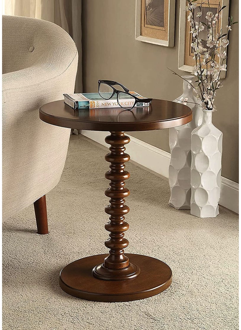 Device Bas with BROWN ART SHOPPEE Device Bas with BROWN ART SHOPPEE Brown Arts Shoppee Nesting Table End Table for Living Room Side Table for Bedroom Pedestal Modern Coffee Table BrownWood  - Image 1