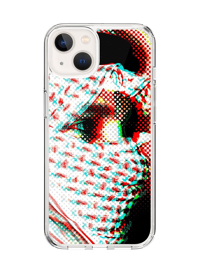 Stylizedd Classic Clear Case for Apple iPhone 14 Plus Case Hybrid Soft Cover Flexible Edges Anti Drop TPU PC Gel Thin Transparent Cover - Shabab Full Print