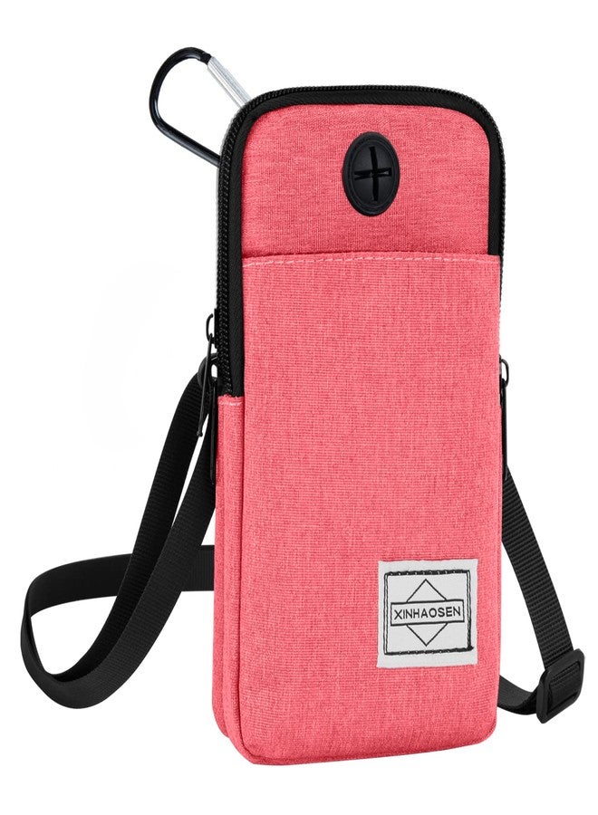 HOTEMIA Cell Phone Purse Waist Pack Bag Travel Crossbody Bag Wristband Sport Armband Wallet with Removable Shoulder Strap, Pink, One Size, Sports - Image 1