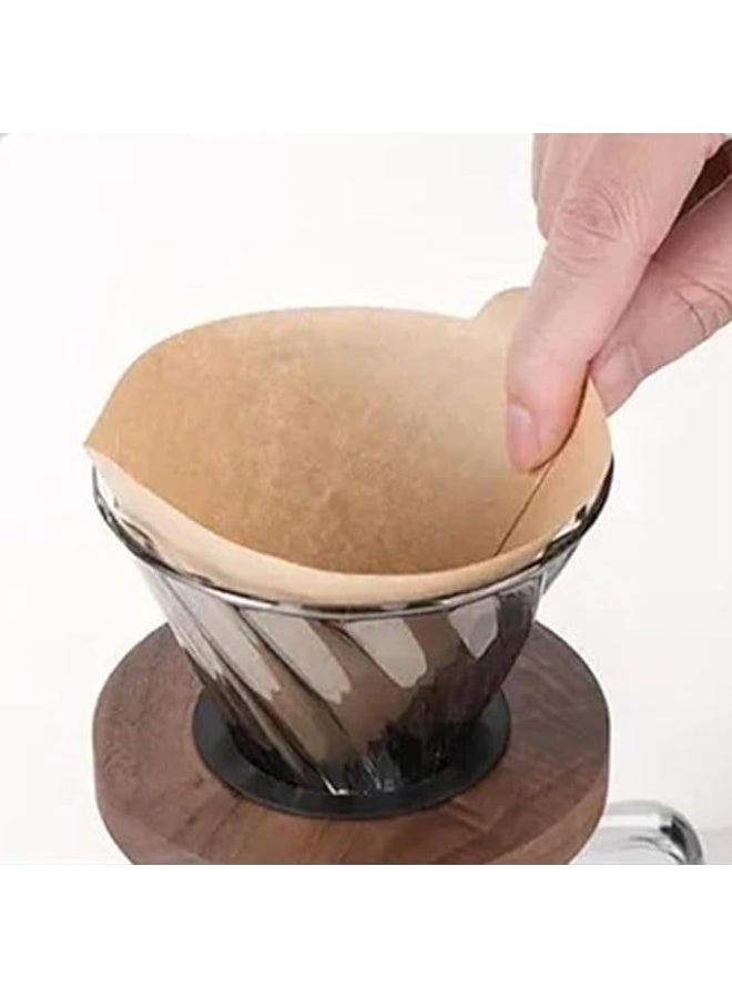 Professional Coffee Brewing Set, Includes 20oz Dripper, Gooseneck Kettle, V60 with Bamboo Stand, and 60 Paper Filters for 2–4 Cups - Image 3