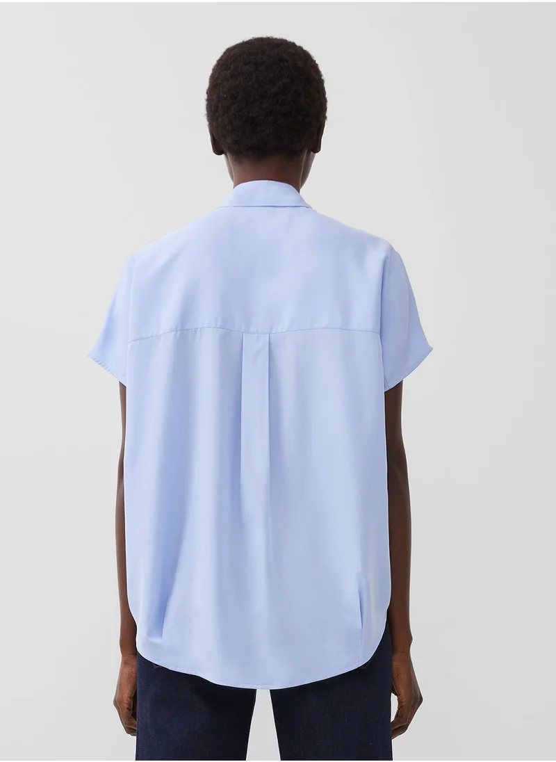 فرنش كونكشن V Neck Regular Polyester Blouse