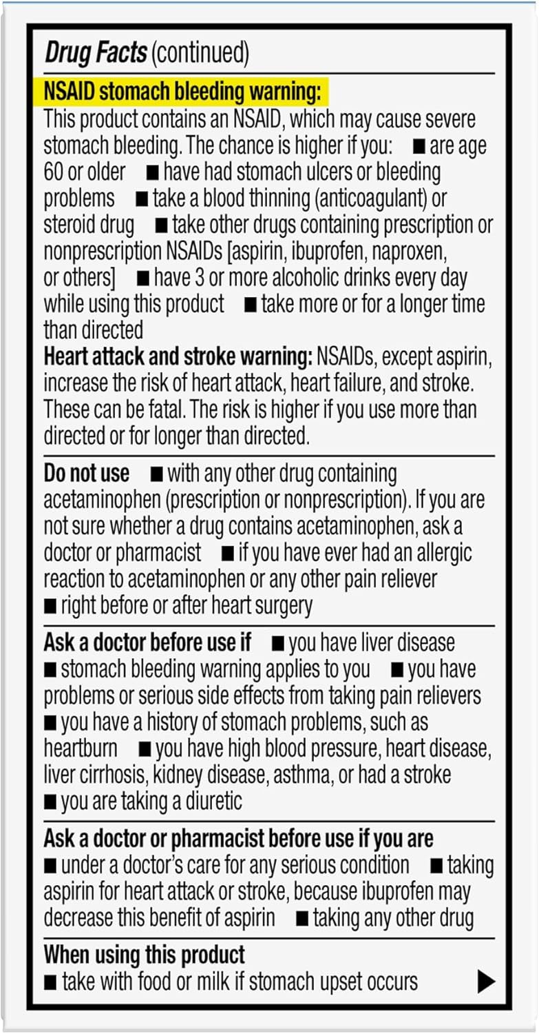GoodSense Dual Action Acetaminophen and Ibuprofen NSAID Tablets 250 mg125 mg Back Pain 18 Count - Image 3