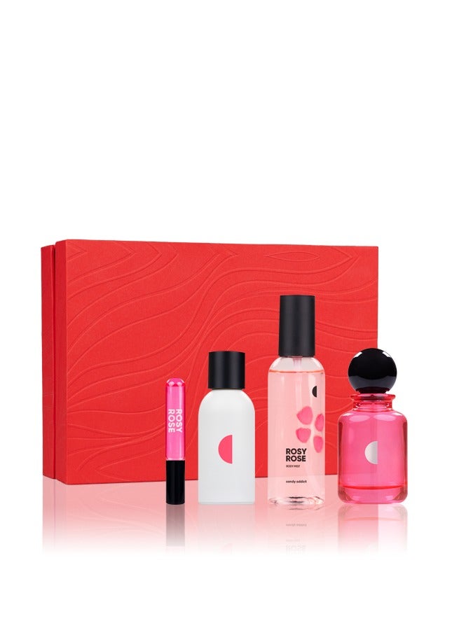 Candy Addict Candy Addict Rosy Rose Love Box - EDP 50 ml + Hair Mist 50 ml + Perfume Oil 10 ml + Body Mist 100 ml - Image 2