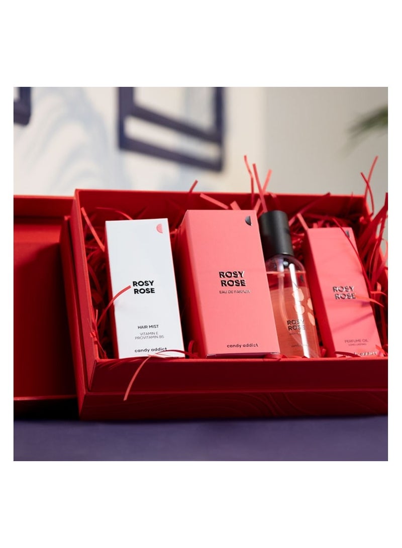 Candy Addict Candy Addict Rosy Rose Love Box - EDP 50 ml + Hair Mist 50 ml + Perfume Oil 10 ml + Body Mist 100 ml - Image 3