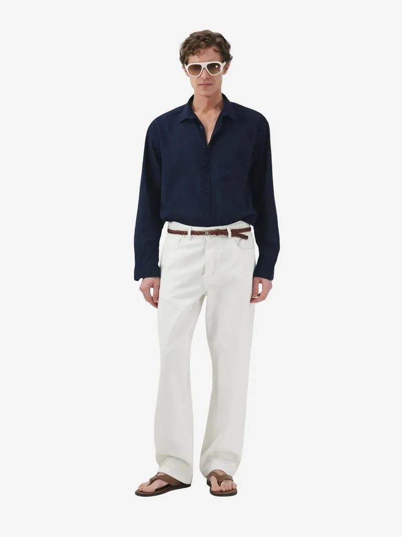 Giesto GIESTO Mid Waist Straight Leg Denim Jeans