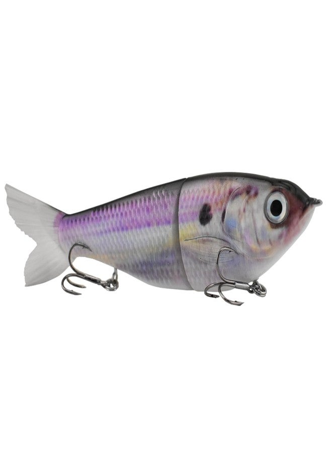 PB Fish PBFish Glide Bait Slow Sinking Wide S Motion Smooth Glide Strong Hooks 6 Inches Bass Musky Pike Big Fish (Shad) - Image 1