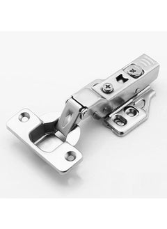 FLORISCA Florisca Stainless Steel Soft Close Hydraulic Clip on Concealed Hinges for Full Overlay Door 0 Degree CrankStyle Steel Clipon Soft Close Concealed Cabinet Hinges  - Image 1