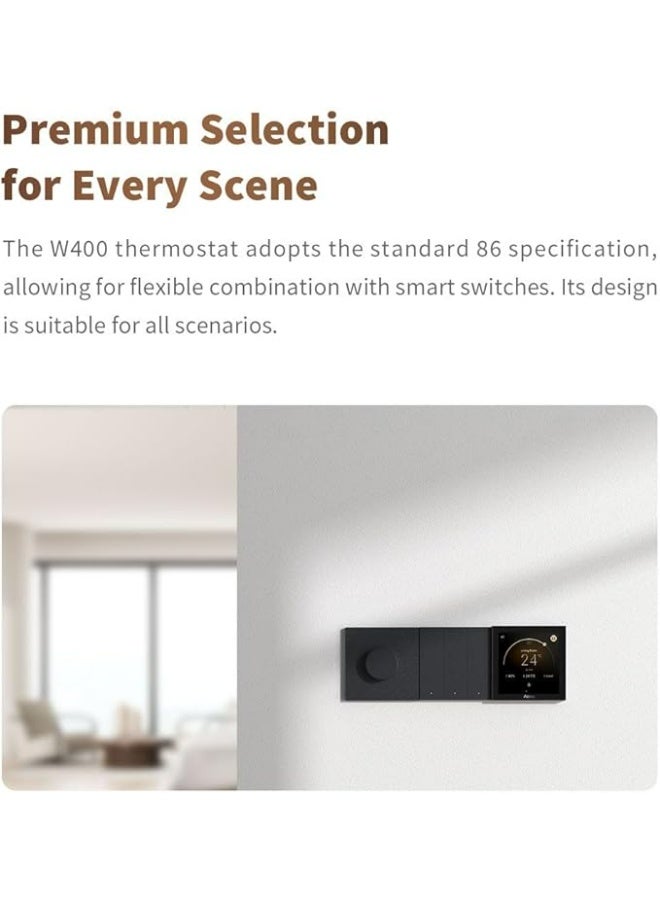 Aqara Smart Thermostat W400(FCU), Matter-Compatible, Whole-Home Climate Control System-WT-A02D Global version - Image 4
